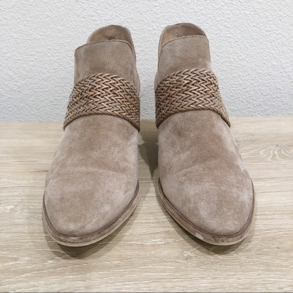 Elaine Turner Suede Leather Ankle Boots 9.5 - Picture 4 of 8